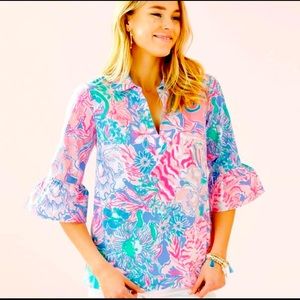 NWT- Lilly Pulitzer Ginger Top- Size Large